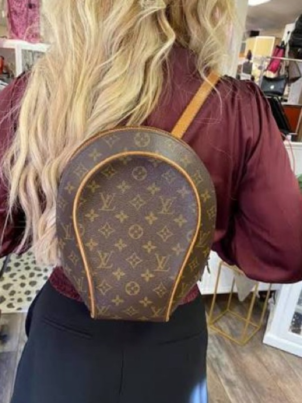 Louis Vuitton Monogram Canvas ellipse 
 Backpack